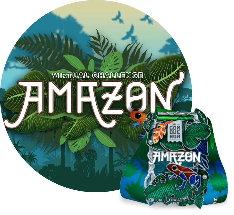 Virtuelle Herausforderung Amazonas-Regenwald | Teilnahme + Medaille