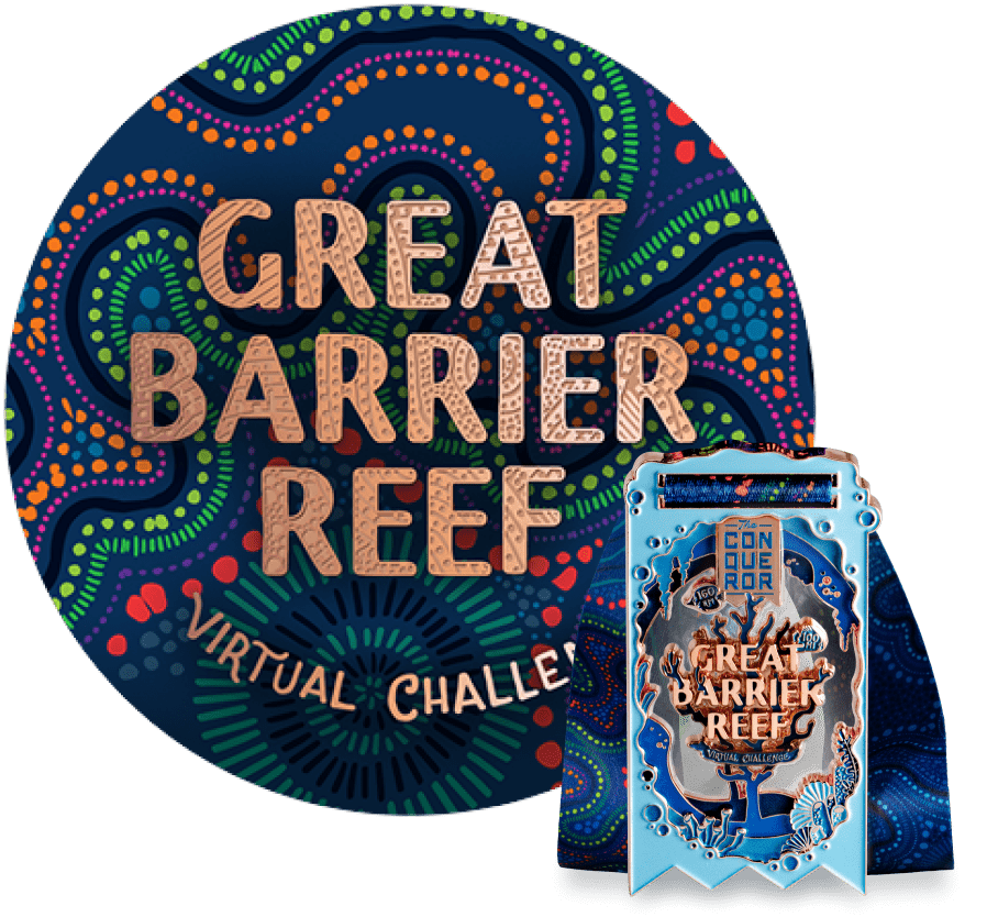 Great Barrier Reef Virtual Challenge | Eintritt + Medaille