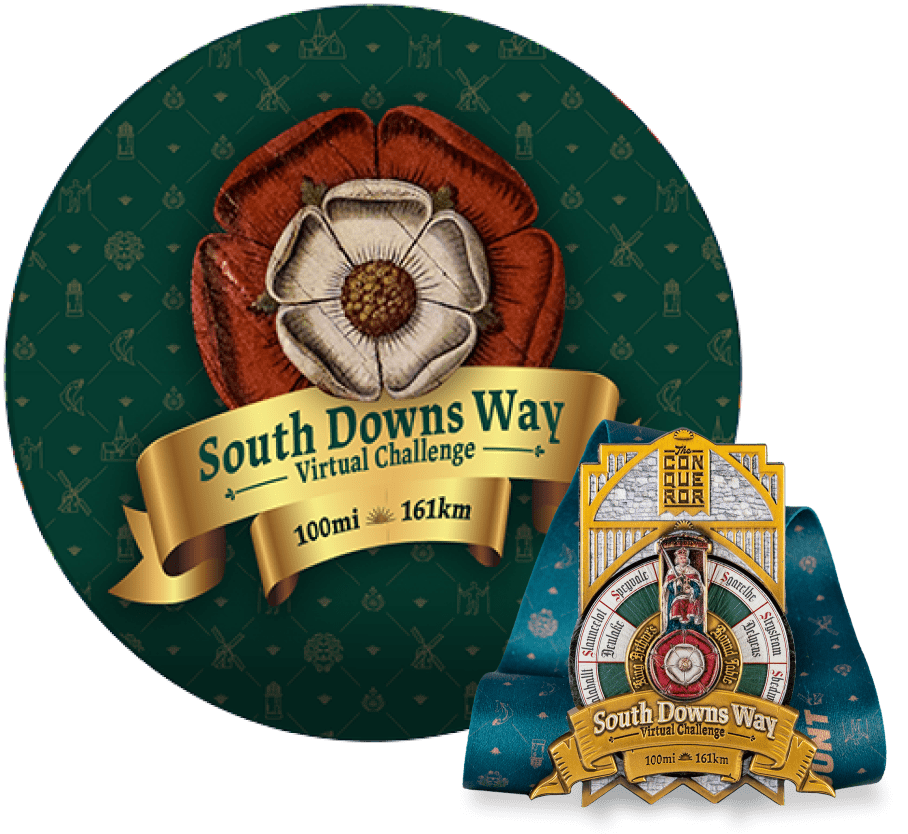 South Downs Way Virtual Challenge | Eintritt + Medaille
