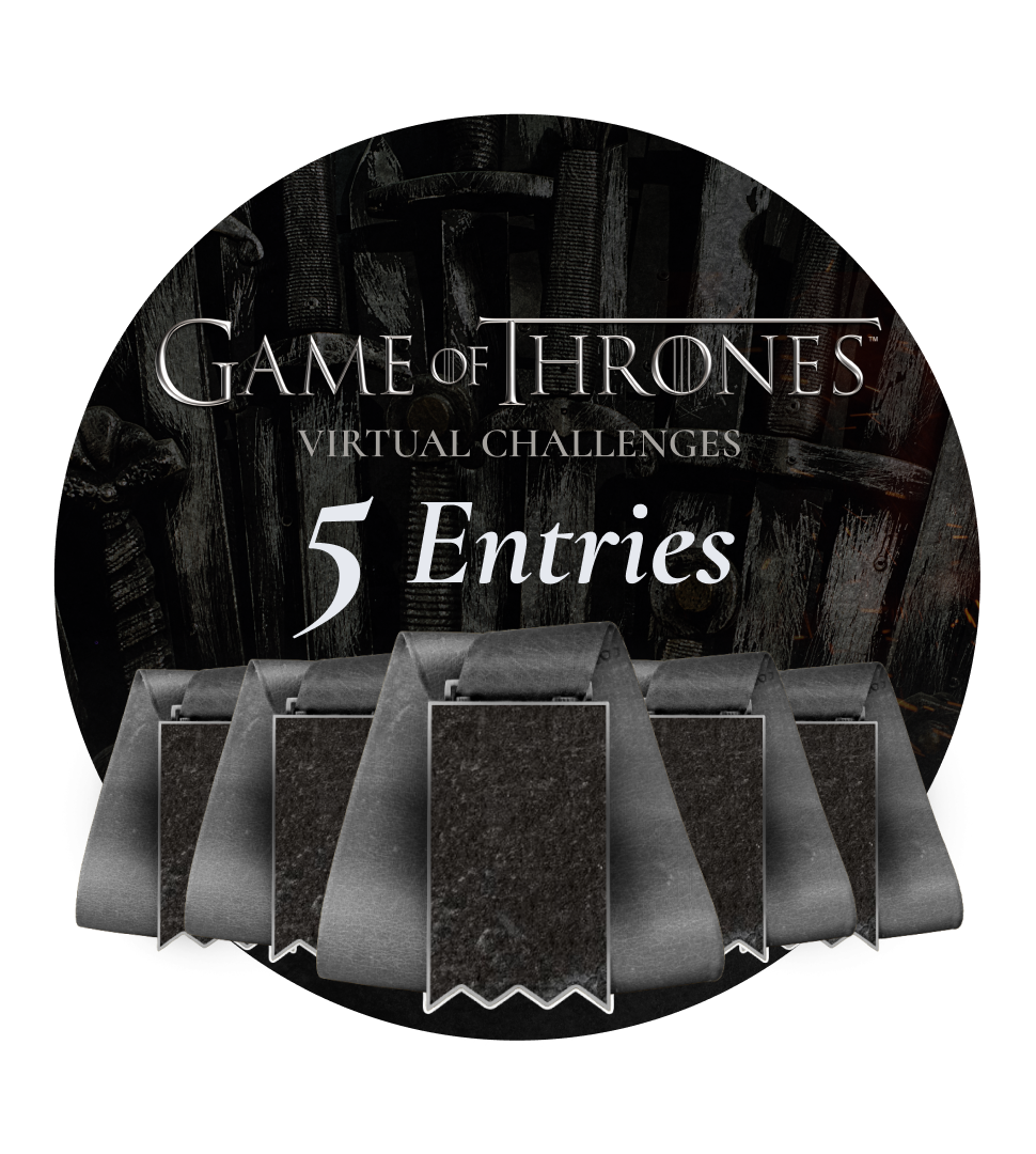 5x The Game of Thrones Virtual Challenges + FREE Shipping
