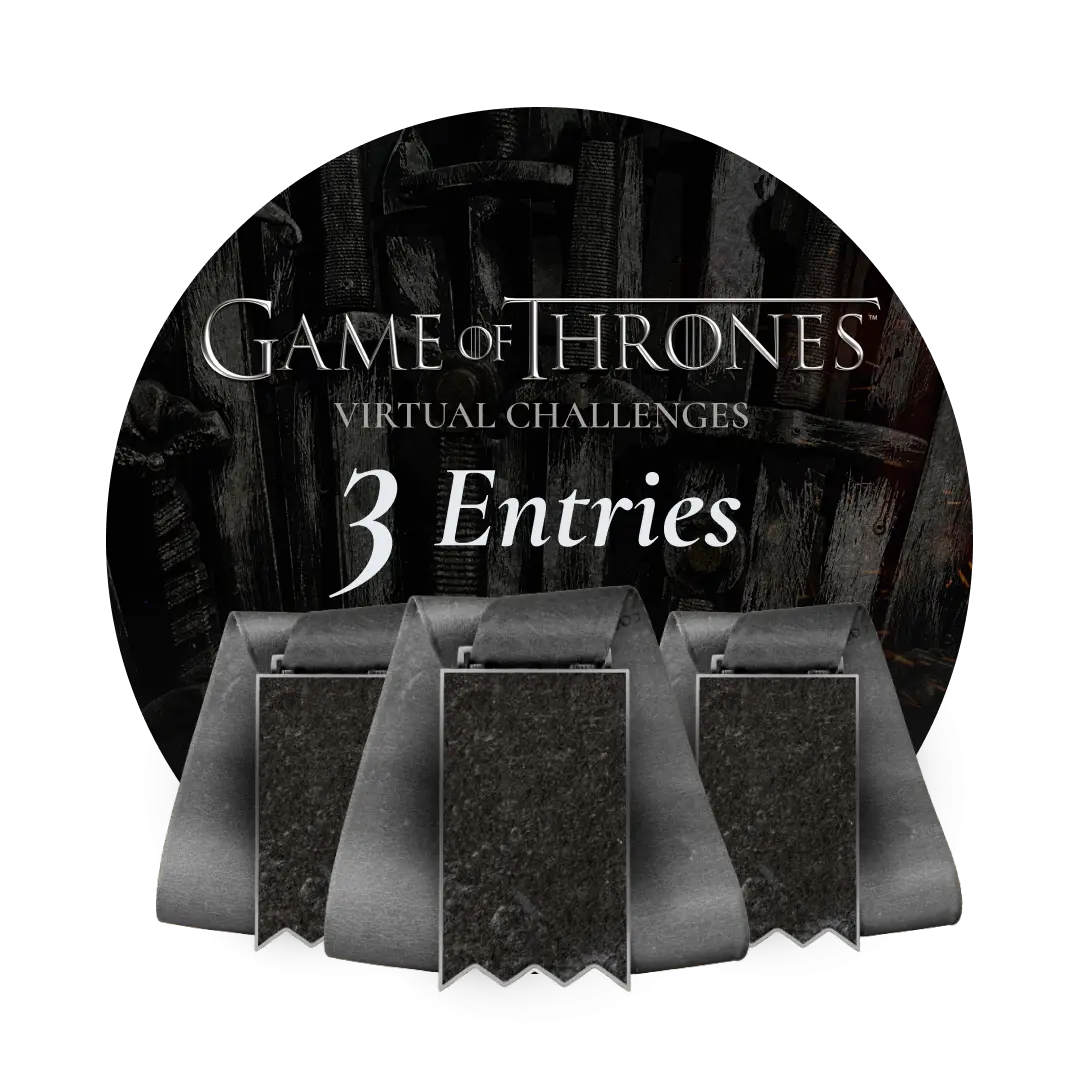 3x GAME OF THRONES Challenge | Entry + Medal | Email