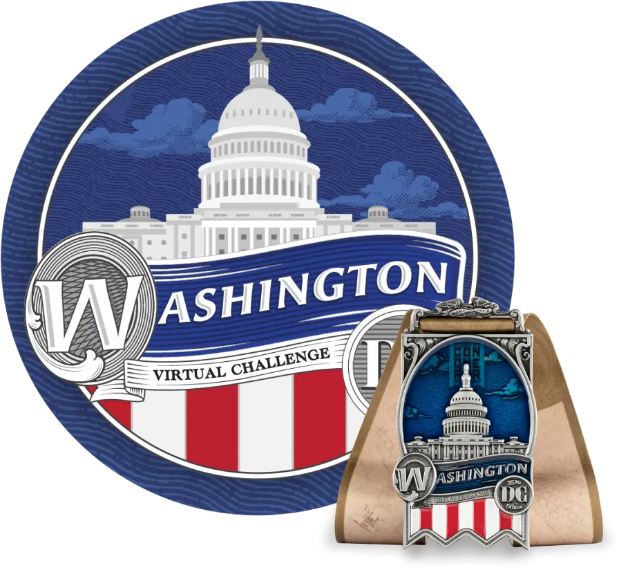 Washington DC Virtual Challenge | Entry + Medal