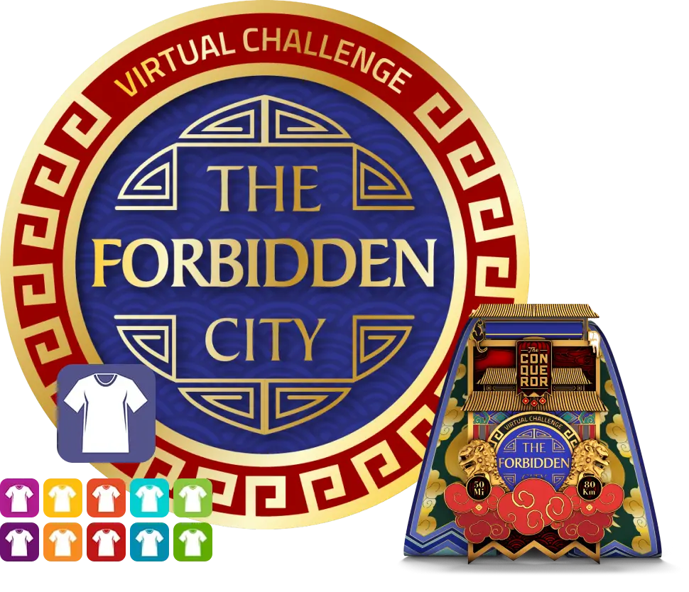 The Forbidden City Virtual Challenge | Entry + Medal + Apparel