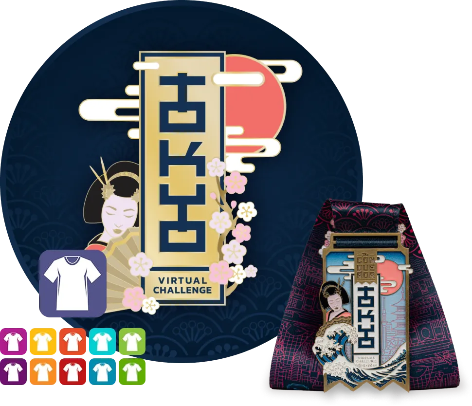 Tokio Virtual Challenge get Medal and Shirt