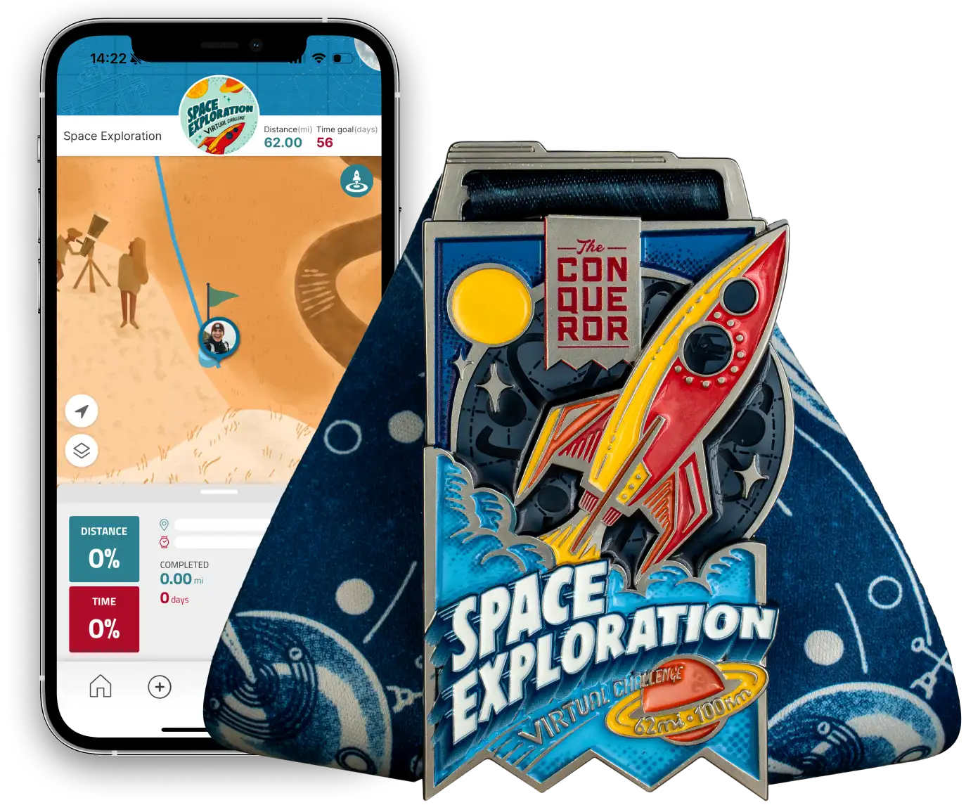 virtual challenge medal image