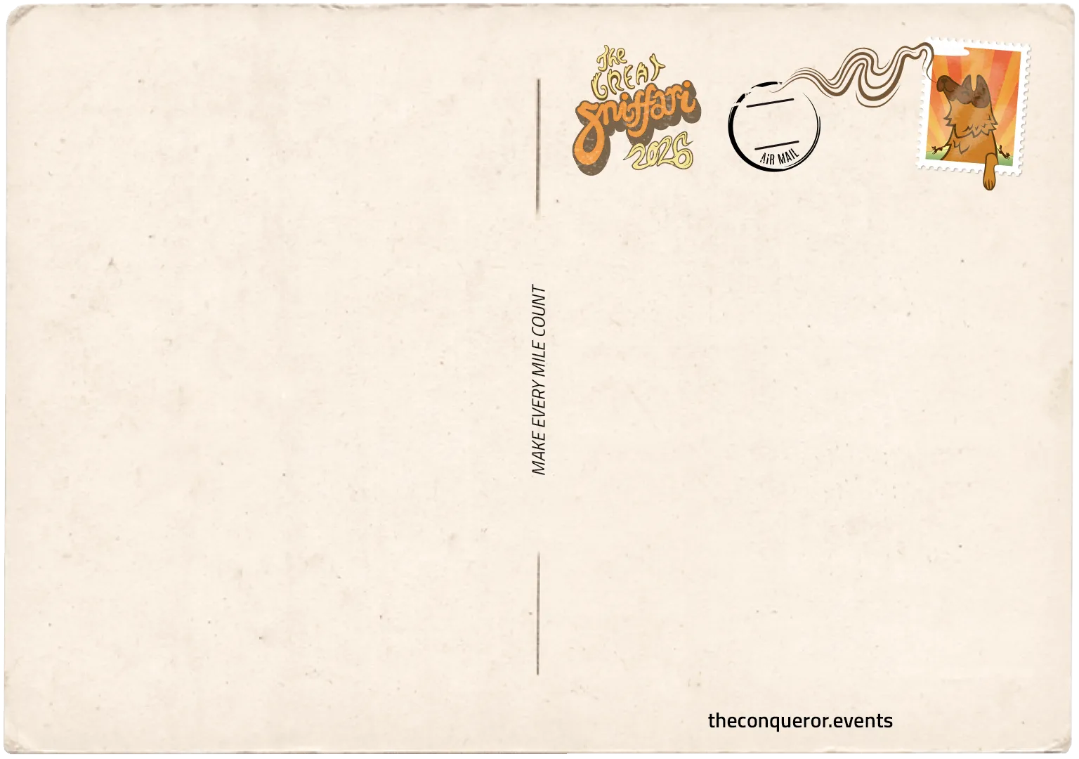 Postcard template
