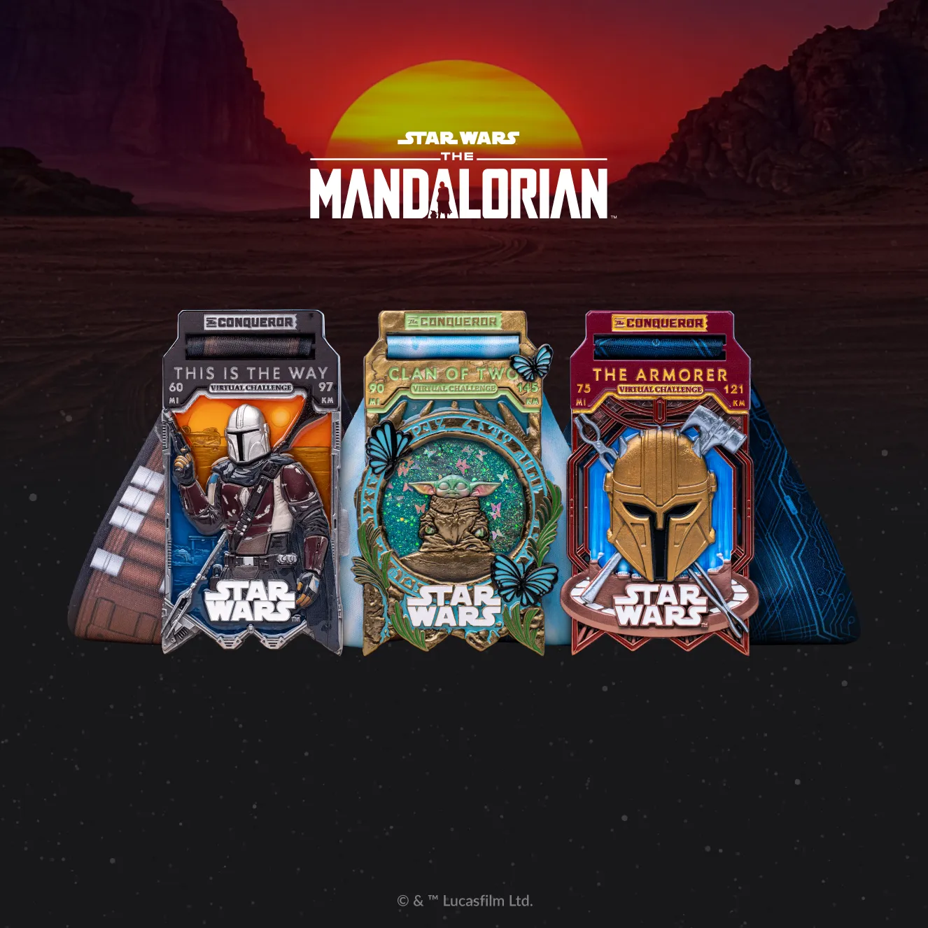Star Wars The Mandalorian Entry + Medal