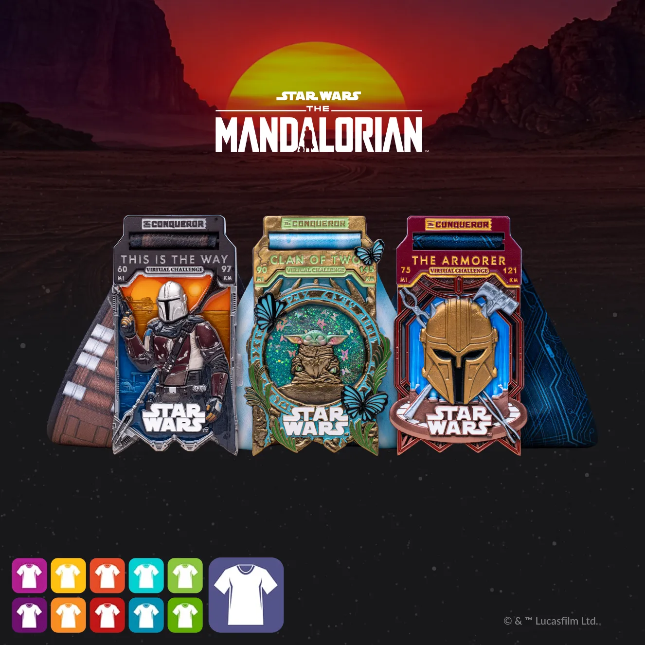 Star Wars The Mandalorian Entry + Medal + Apparel